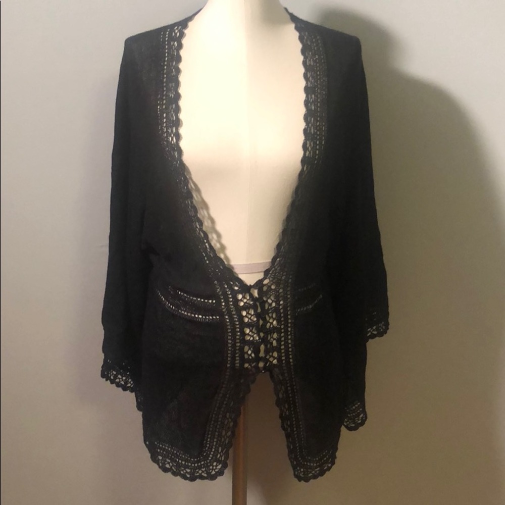 Willie Smith Black Lacey Top